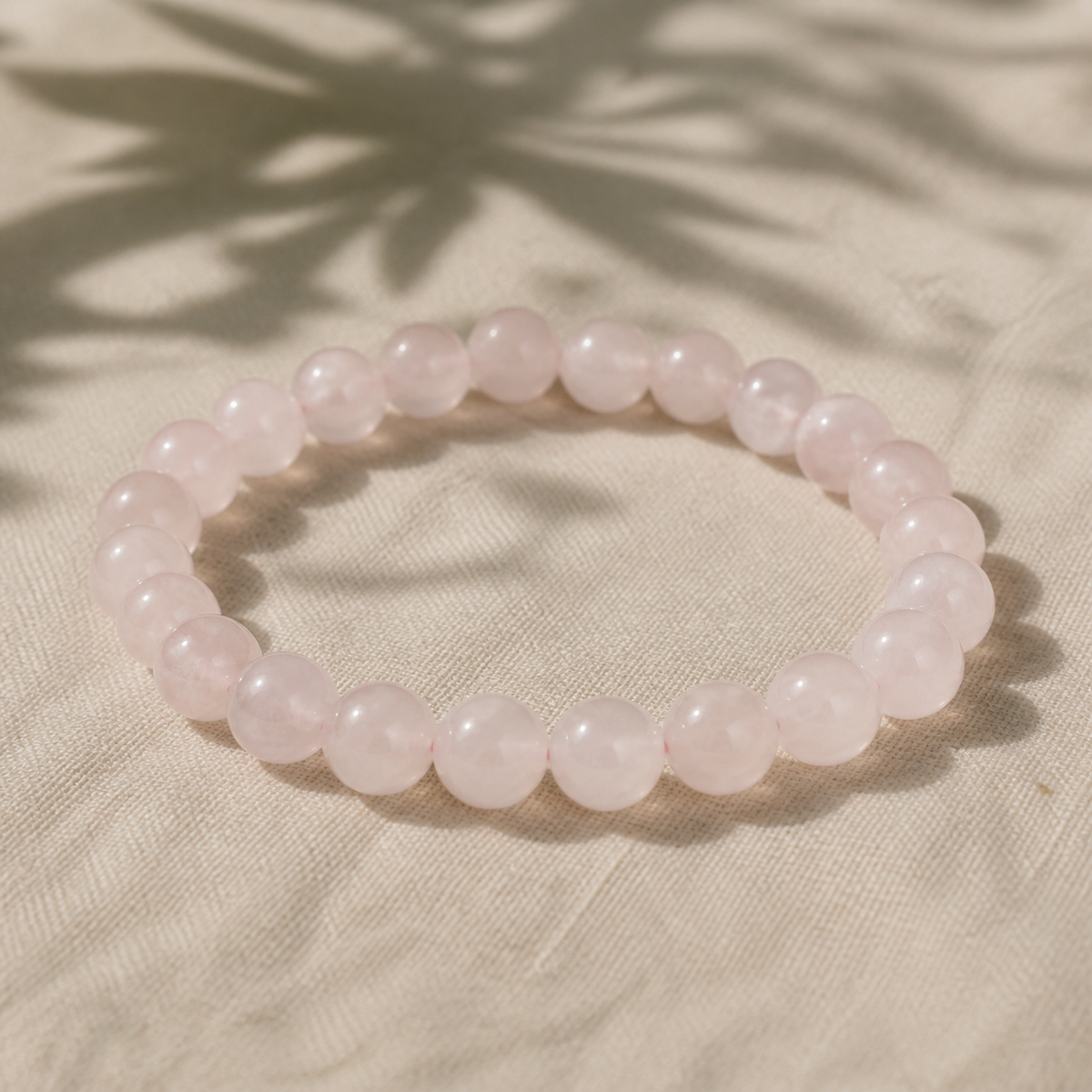 Natural Rose Quartz Bracelet 16cm